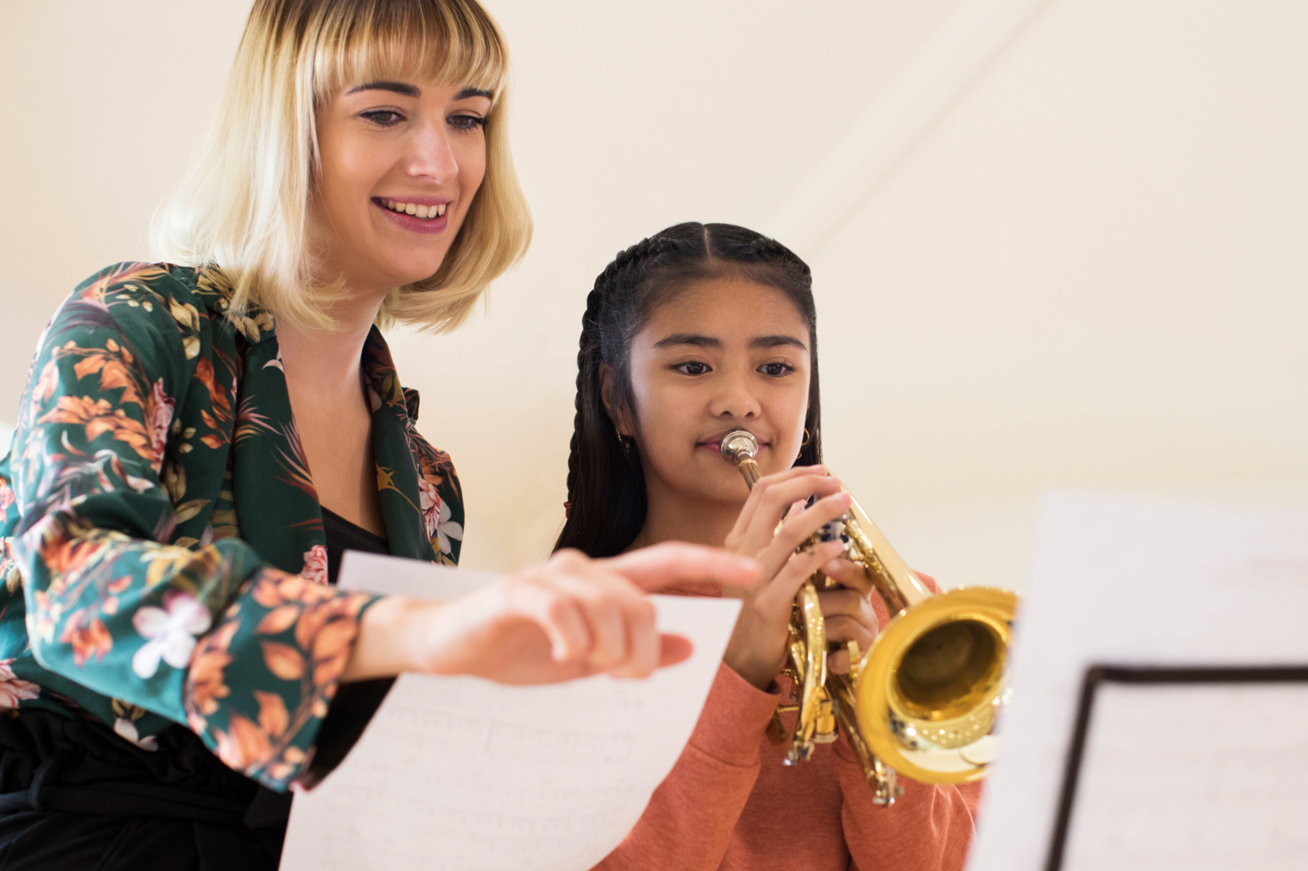 Tasker performing a Music Lessons job.