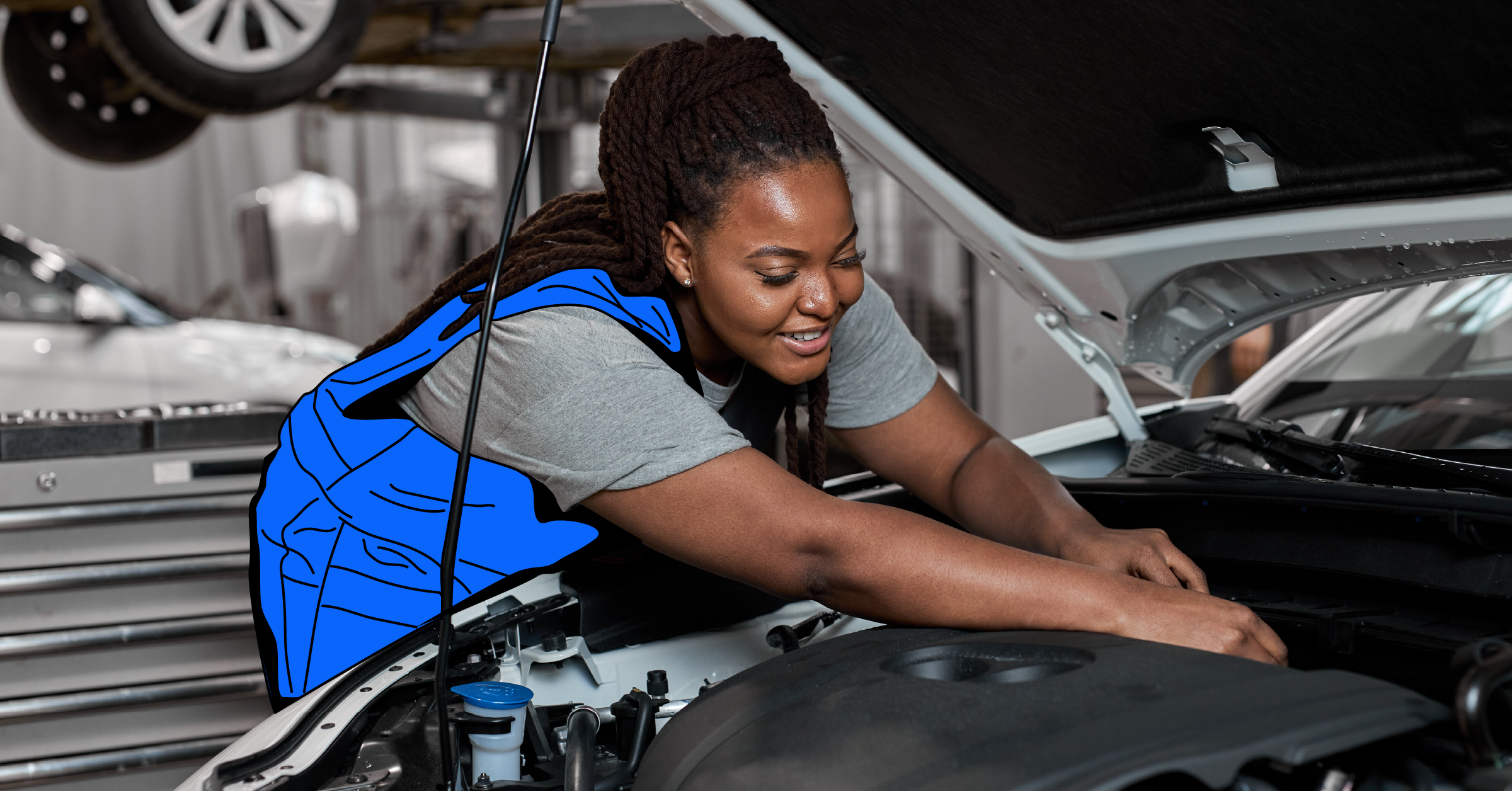 Tasker performing a Mechanic job.