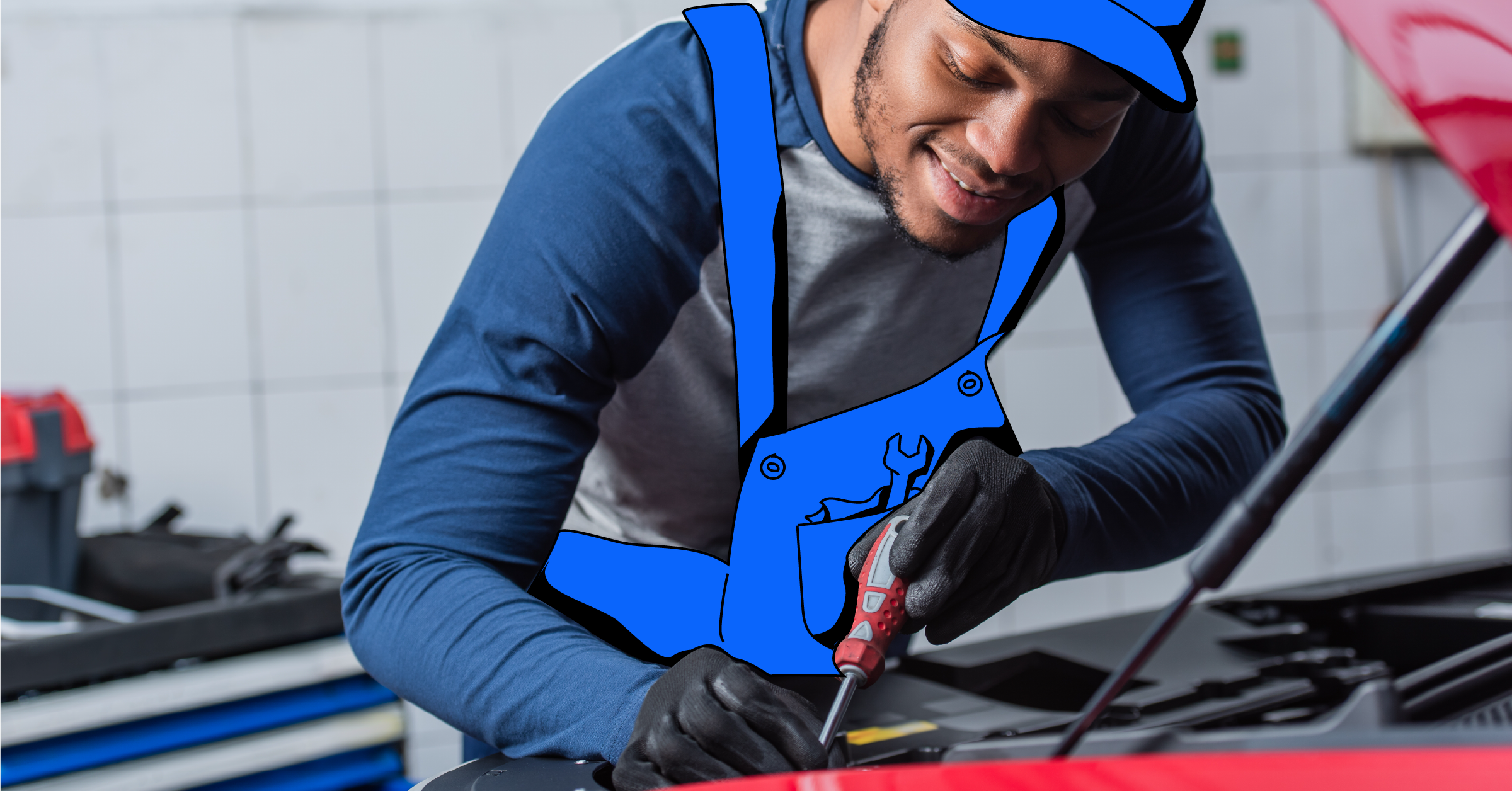 Tasker performing a Auto Electricians job.